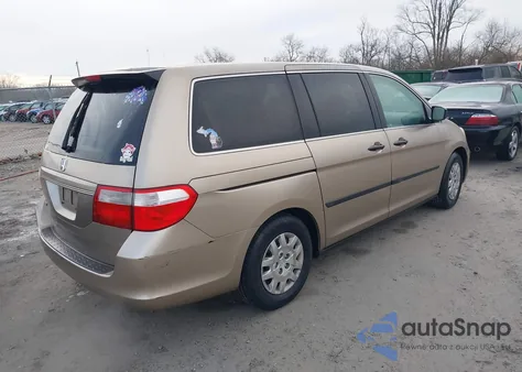 2007 Honda Odyssey Lx из США, поврежденный, VIN 5FNRL38257B008581